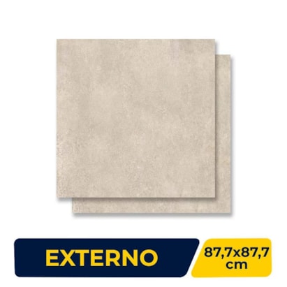 Porcelanato Externo 87,7x87,7cm Caixa 1,54m² Portinari Chicago HD SGR Hard Retificado - 6057059
