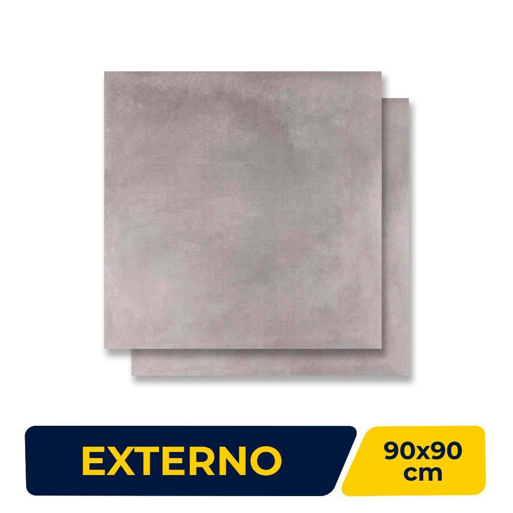 Porcelanato Externo 90x90cm Caixa 1,61m² Portobello Nord Cement Retificado - 27030