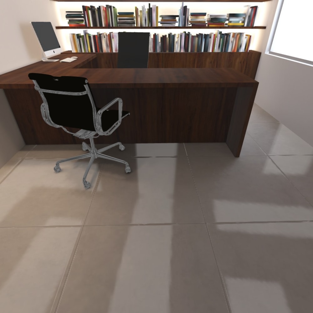 Porcelanato Externo 90x90cm Caixa 2,40m² Incepa Polis Cinza ABS Retificado - INC04DI0015