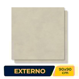 Porcelanato Externo 90x90cm Caixa 2,40m² Incepa Polis Cinza ABS Retificado - INC04DI0015