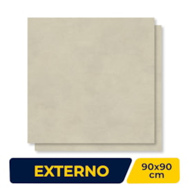 Porcelanato Externo 90x90cm Caixa 2,40m² Polis Cinza ABS Retificado - INC04DI0015