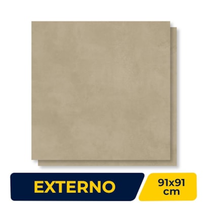 Porcelanato Externo 91x91cm Caixa 2,48m² Savane Urban Capuccino Retificado
