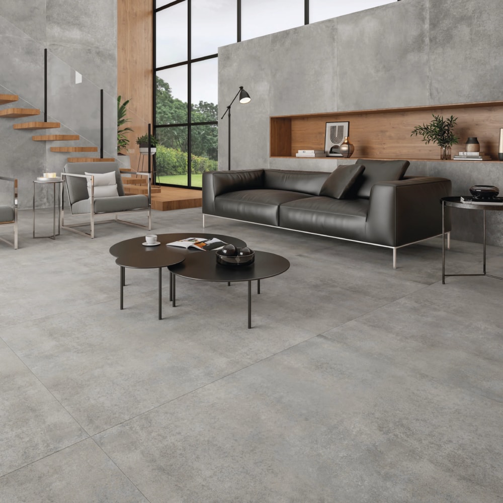 Porcelanato Externo Portobello 90x90cm Nord Cement Retificado - 209535E
