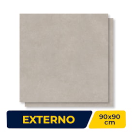 Porcelanato Externo Roca 90x90cm Quadra Greige Retificado - ROC04DI0005