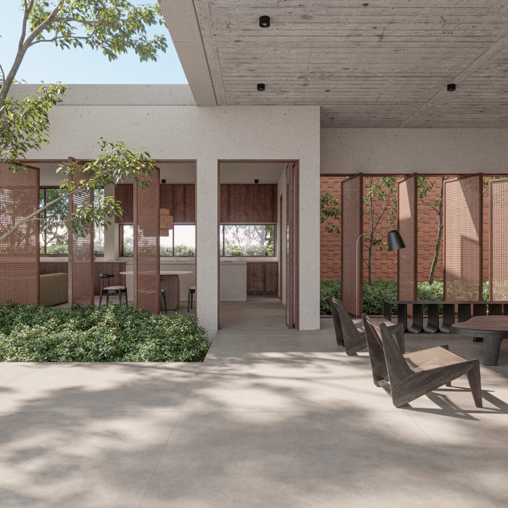 Porcelanato Externo Roca 90x90cm Quadra Greige Retificado - ROC04DI0005
