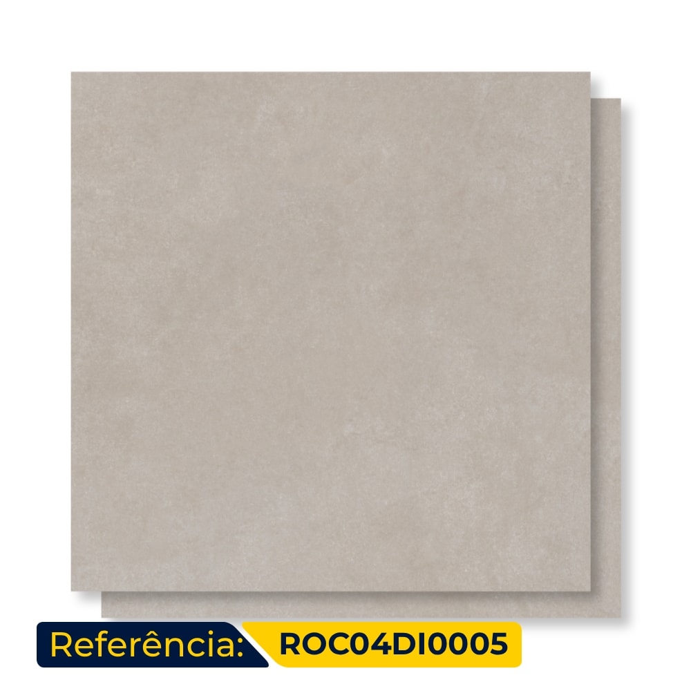 Porcelanato Externo Roca 90x90cm Quadra Greige Retificado - ROC04DI0005