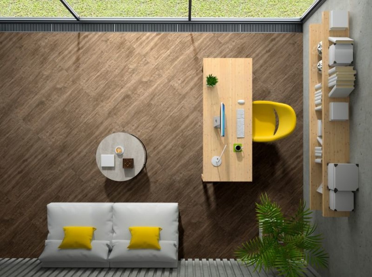 Porcelanato Madeira Acetinado 20x120cm Caixa 1,42m² Gaudi Origem Ambar Retificado - 81961