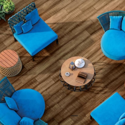 Porcelanato Madeira Externo 20x141,5cm Caixa 1,42m² Villagres Madero Jatoba Retificado - 200017