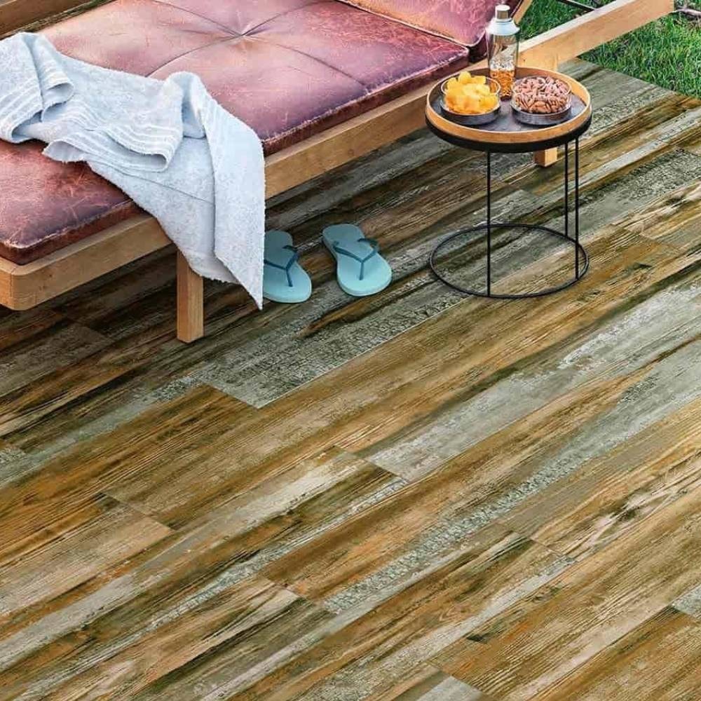 Porcelanato Madeira Externo 20x141.5cm Caixa 1,42m² Villagres Old Retificado - 200025