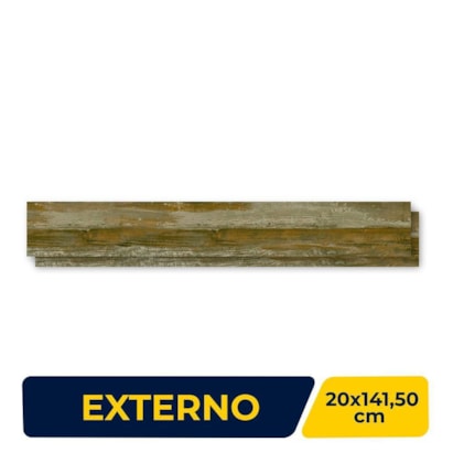 Porcelanato Madeira Externo 20x141.5cm Caixa 1,42m² Villagres Old Retificado - 200025