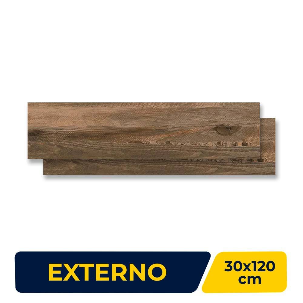 Porcelanato Madeira Externo 30x120cm Caixa 2,27m² Castelli San Giusto Plus Retificado - 73720