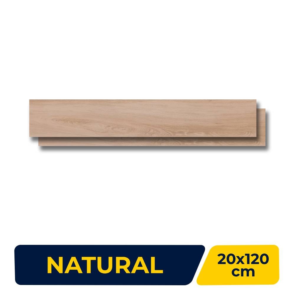 Porcelanato Madeira Natural 20x120cm Caixa 1,19m² Portobello Betula Retificado - 27062E