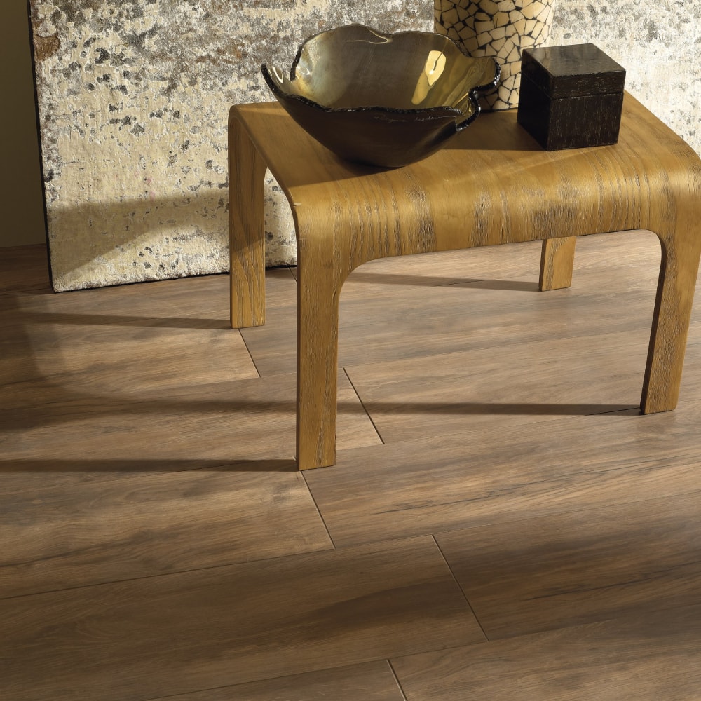 Porcelanato Madeira Natural 20x120cm Caixa 1,19m² Portobello Canela Dourada Retificado - 26039E