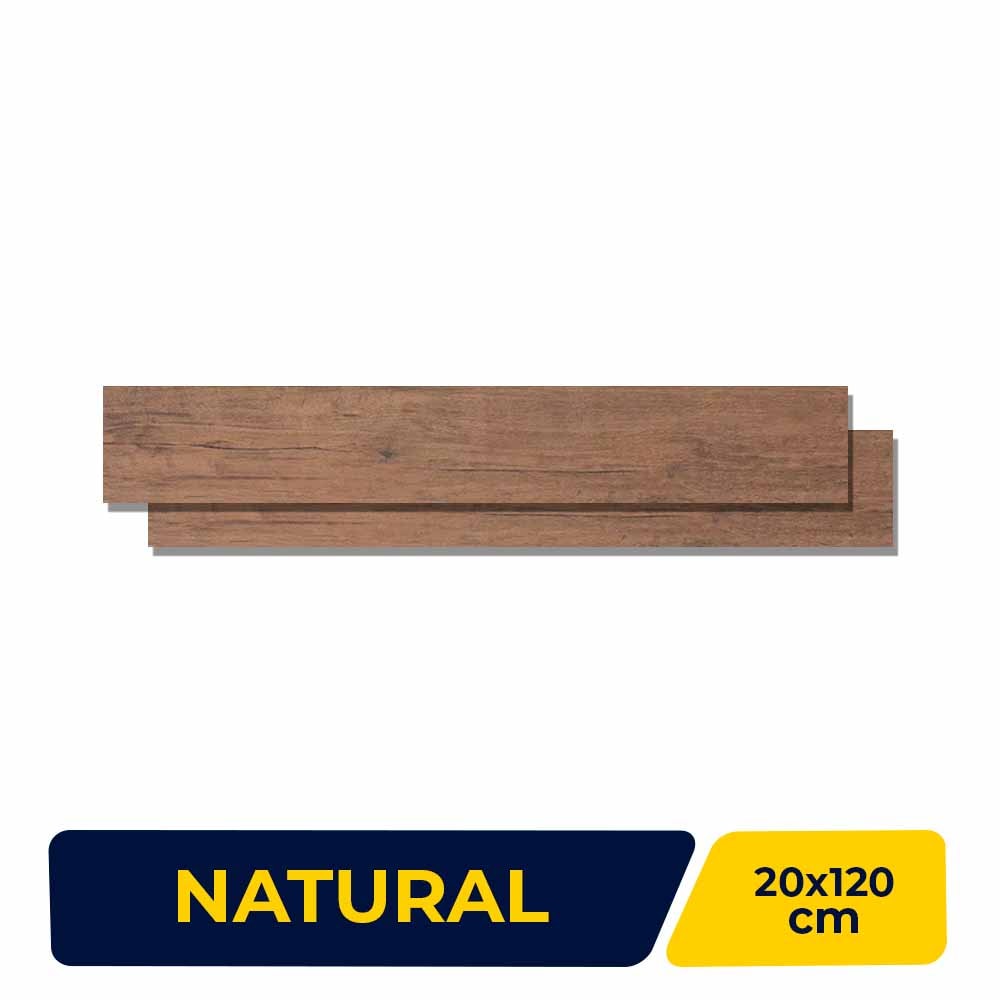 Porcelanato Madeira Natural 20x120cm Caixa 1,19m² Portobello Parquet D' Olivier Retificado - 24418E