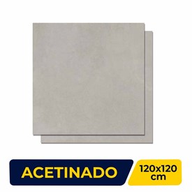 Porcelanato Matte 120x120cm Caixa 2,85m² Roca Concrete Gray Retificado - FOK02E8021