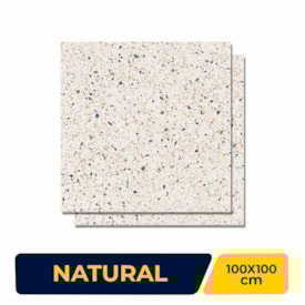 Porcelanato Natural 100x100cm Caixa 2,00m² Ceusa Confete Retificado - 5041209