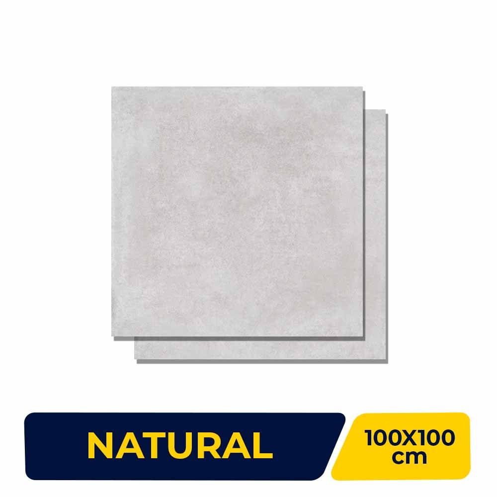 Porcelanato Natural 100x100cm Caixa 2,00m² Portinari Munich SGR Retificado - 60955