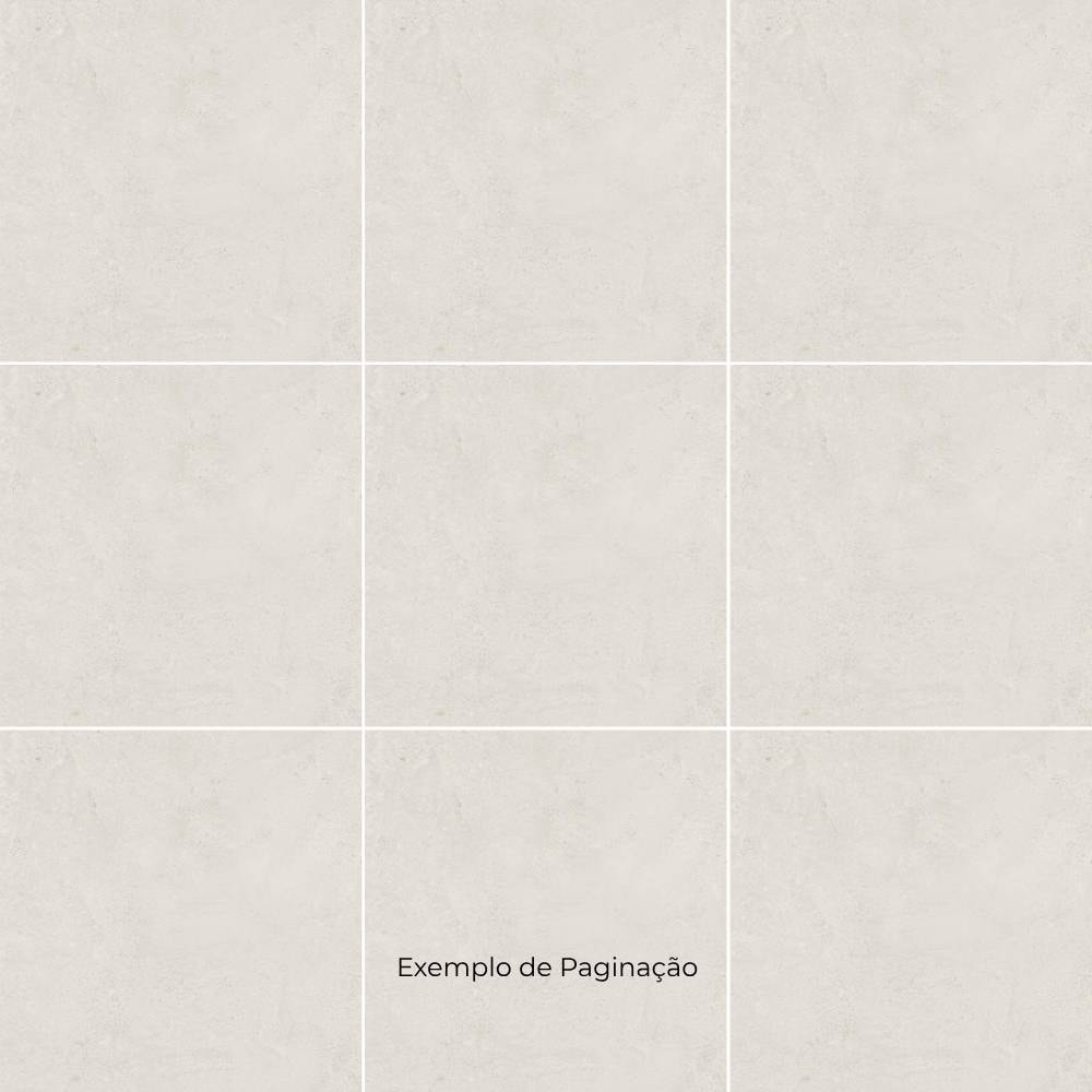 Porcelanato Natural 108x108cm Caixa 2,33m² Villagres Cathedral Off White Retificado - 108011