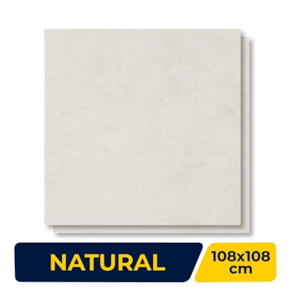 Porcelanato Natural 108x108cm Caixa 2,33m² Villagres Cathedral Off White Retificado - 108011