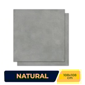Porcelanato Natural 108x108cm Caixa 2,33m² Villagres Copan Cement Retificado - 108005
