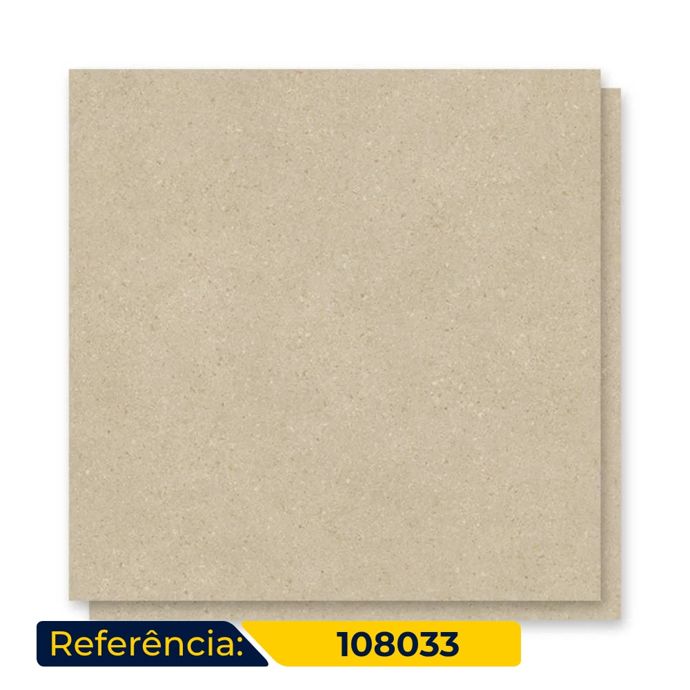 Porcelanato Natural 108x108cm Caixa 2,33m² Villagres Emanatura Areia Retificado - 108033