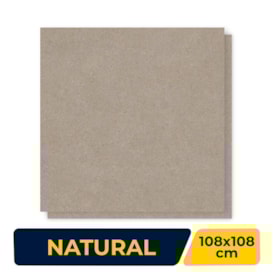 Porcelanato Natural 108x108cm Caixa 2,33m² Villagres Emanatura Argila Retificado - 108034