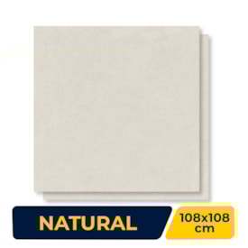 Porcelanato Natural 108x108cm Caixa 2,33m² Villagres Living Off White Retificado - 108078