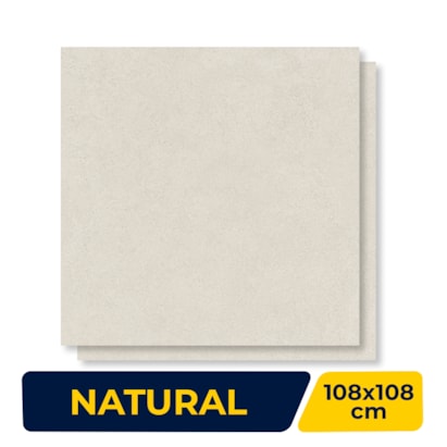 Porcelanato Natural 108x108cm Caixa 2,33m² Villagres Living Off White Retificado - 108078