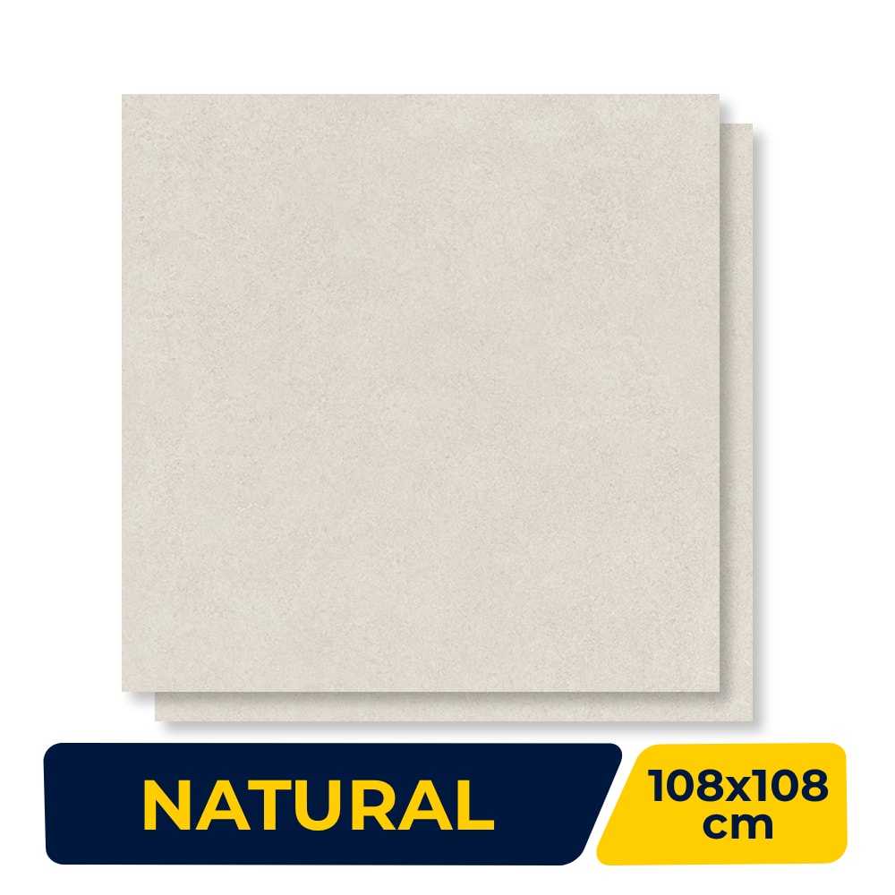 Porcelanato Natural 108x108cm Caixa 2,33m² Villagres Living Off White Retificado - 108078
