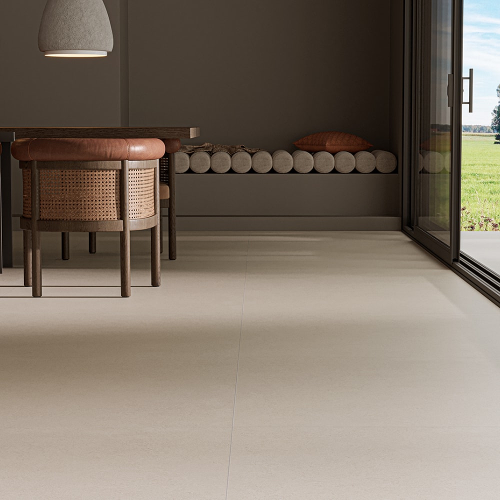 Porcelanato Natural 108x108cm Caixa 2,33m² Villagres Living Off White Retificado - 108078