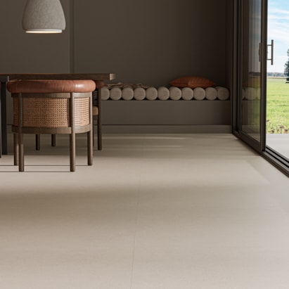 Porcelanato Natural 108x108cm Caixa 2,33m² Villagres Living Off White Retificado - 108078