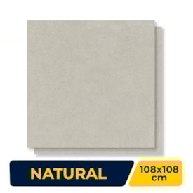Porcelanato Natural 108x108cm Caixa 2,33m² Villagres Living Silver Retificado - 108076