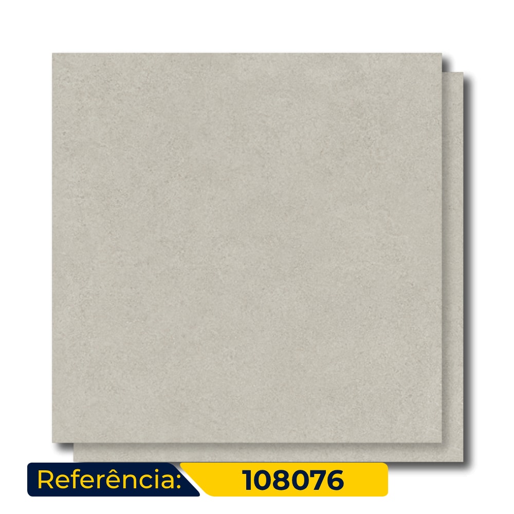 Porcelanato Natural 108x108cm Caixa 2,33m² Villagres Living Silver Retificado - 108076