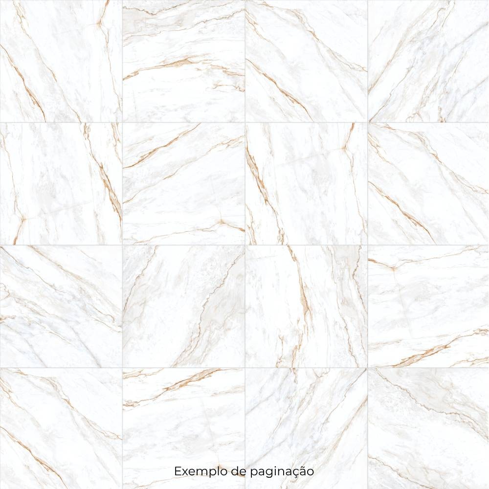 Porcelanato Natural 108x108cm Caixa 2,33m² Villagres Marmo D'oro Retificado - 108022