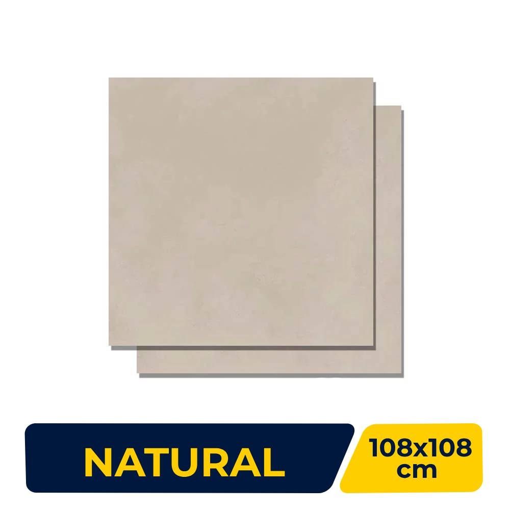 Porcelanato Natural 108x108cm Caixa 2,33m² Villagres Monterrey Beige Retificado - 108010