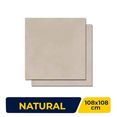 Porcelanato Natural 108x108cm Caixa 2,33m² Villagres Monterrey Beige Retificado - 108010