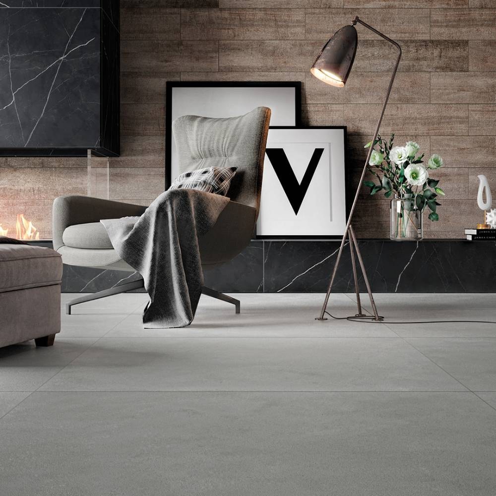 Porcelanato Natural 108x108cm Caixa 2,33m² Villagres Monterrey Cement Retificado - 108009