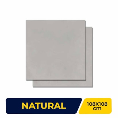 Porcelanato Natural 108x108cm Caixa 2,33m² Villagres Monterrey Silver - 108008