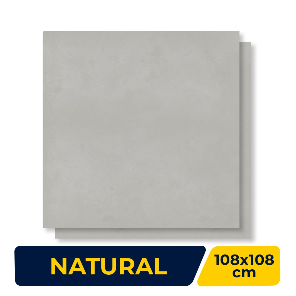 Porcelanato Natural 108x108cm Caixa 2,33m² Villagres Monterrey Silver - 108008