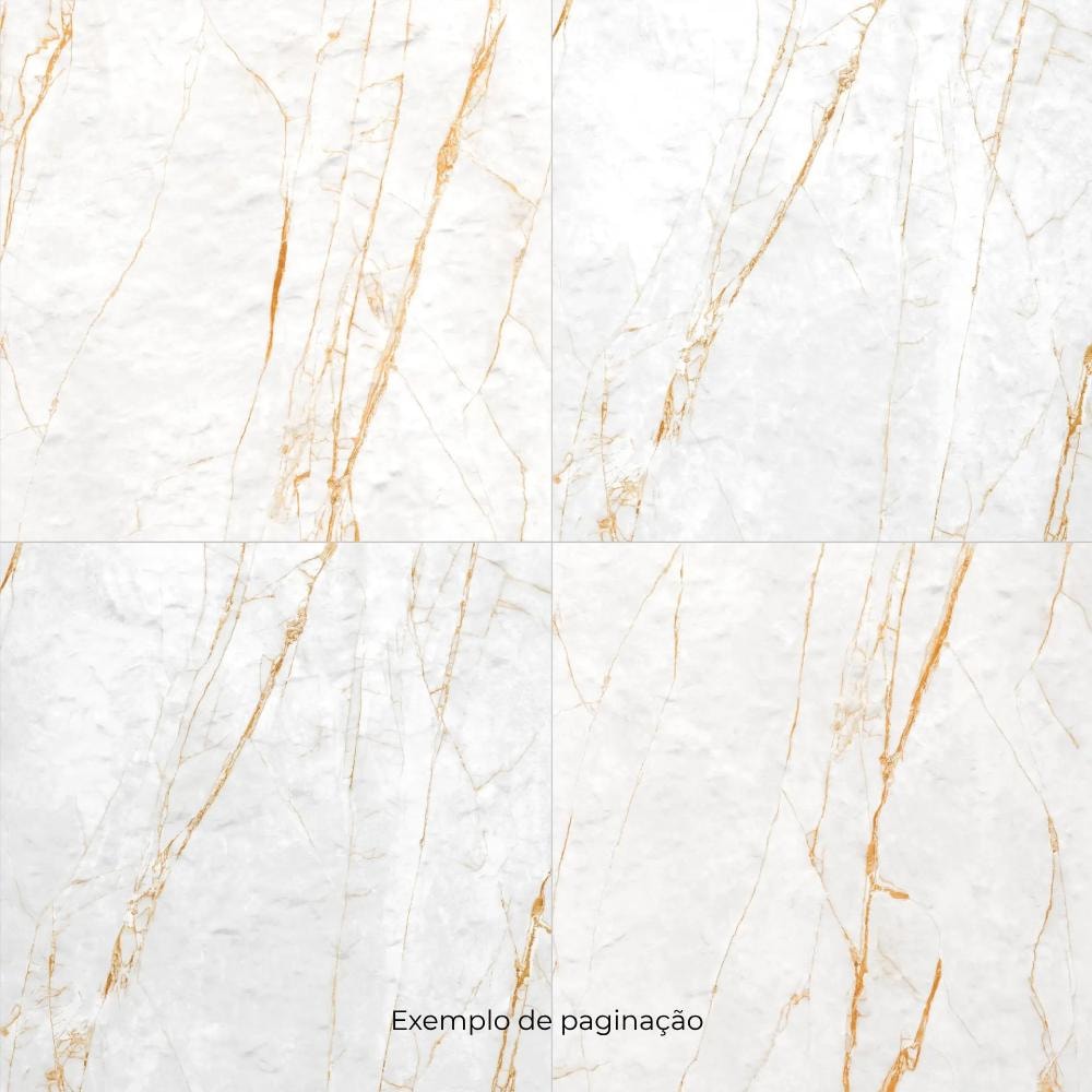 Porcelanato Natural 120x120cm Caixa 1,44m² Ceusa Golden Fantasy White Retificado - 5062672