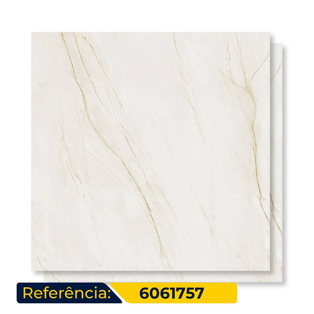 Porcelanato Natural 120x120cm Caixa 1,44m² Portinari Solene WH Retificado - 6061757