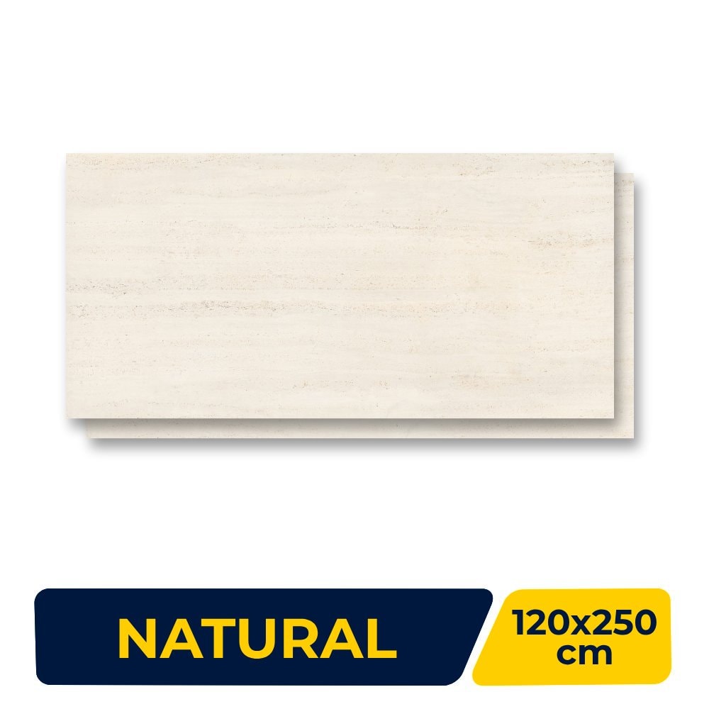 Porcelanato Natural 120x250cm Caixa 2,99m² Roca Capolavoro Retificado - ROC0042300031