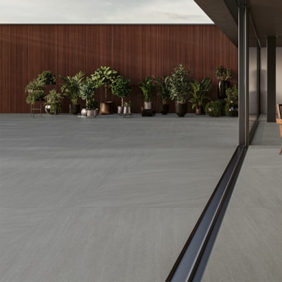 Porcelanato Natural 123x123cm Caixa 3,03² Villagres Basalto Grey Retificado - 123012