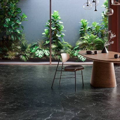 Porcelanato Natural 123x123cm Caixa 3,03m² Villagres Black Misty Retificado - 123026