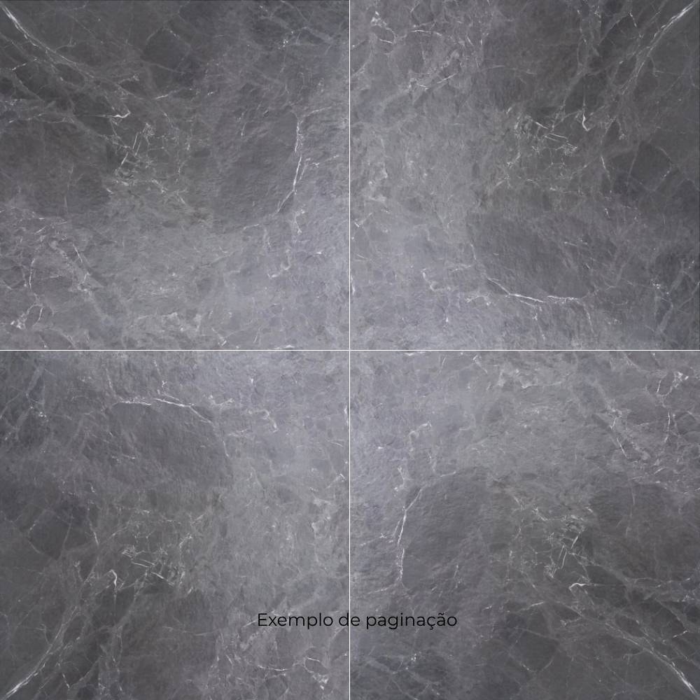 Porcelanato Natural 123x123cm Caixa 3,03m² Villagres Black Misty Retificado - 123026