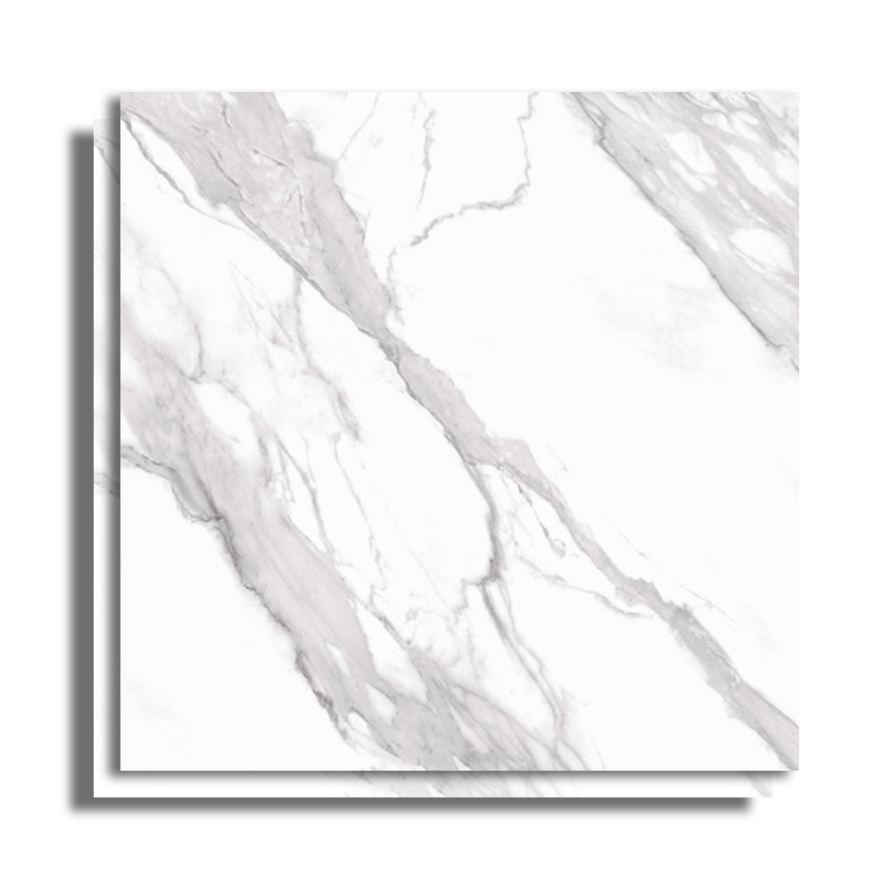 Porcelanato Natural 123x123cm Caixa 3,03m² Villagres Carrara Toscana Retificado - 123001