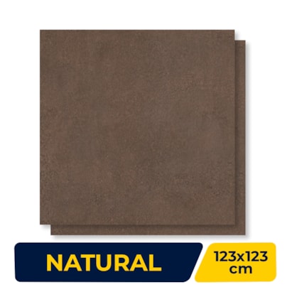 Porcelanato Natural 123x123cm Caixa 3,03m² Villagres Chronos Metallo Retificado - 123072