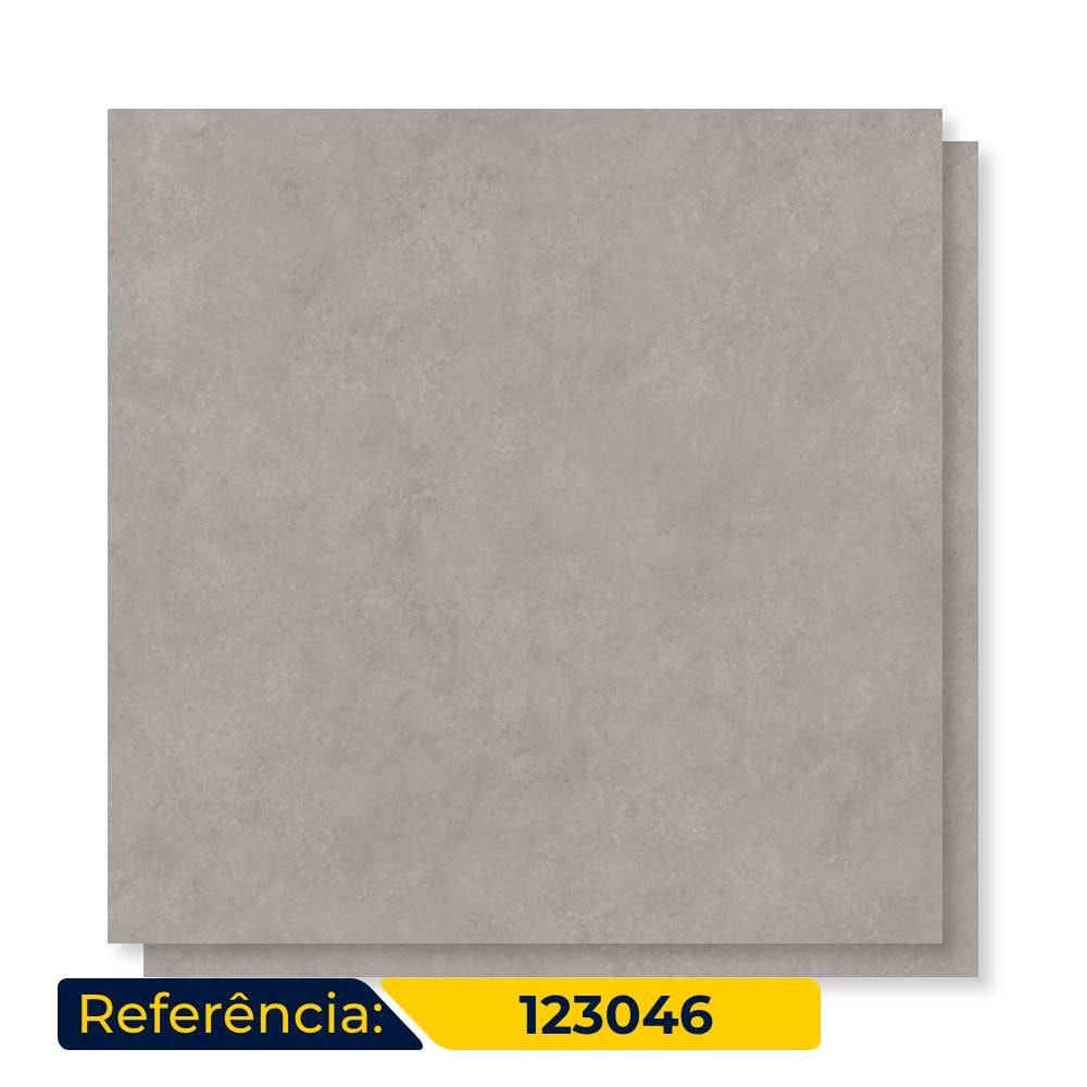 Porcelanato Natural 123x123cm Caixa 3,03m² Villagres Flow Concret Retificado - 123046