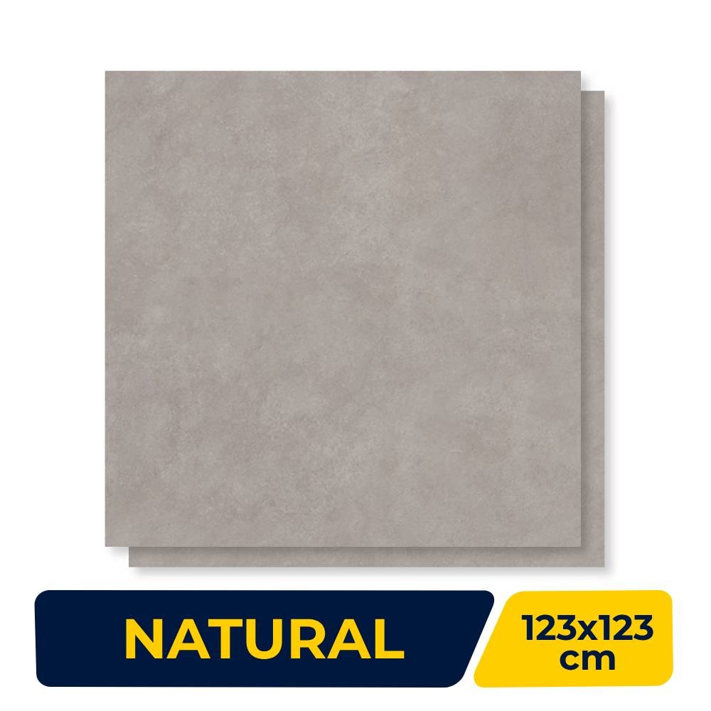 Porcelanato Natural 123x123cm Caixa 3,03m² Villagres Flow Concret Retificado - 123046