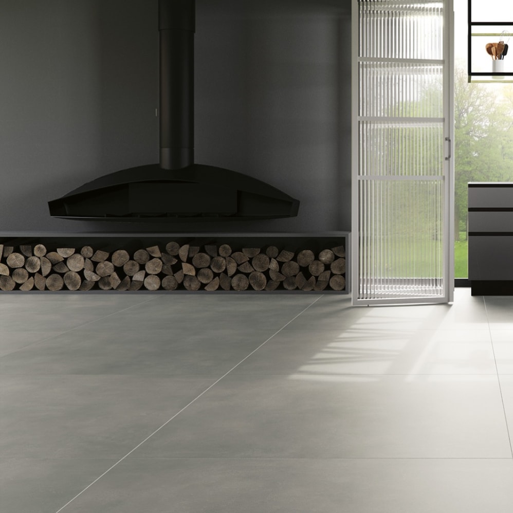 Porcelanato Natural 123x123cm Caixa 3,03m² Villagres House Cement Retificado - 123016